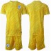Maillot de foot Angleterre Gardien Extérieur vêtements enfant Europe 2024 Manches Courtes (+ pantalon court)